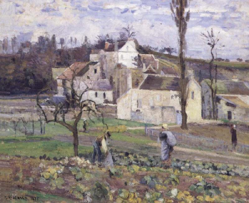 Camille Pissarro Cabbage patch near the village China oil painting art